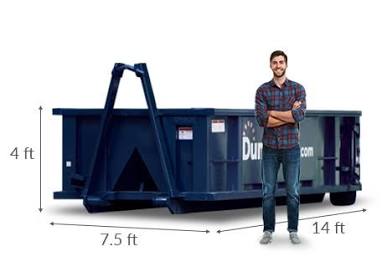  12-yard dumpster